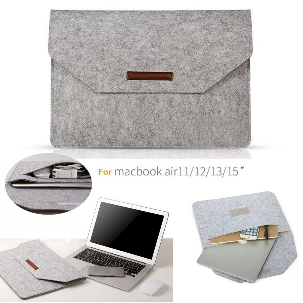 Voor Apple Macbook Air Pro 11 "13" 15 "Wollen Envelop Laptop Tas Cover Sleeve case Draagbare Geval
