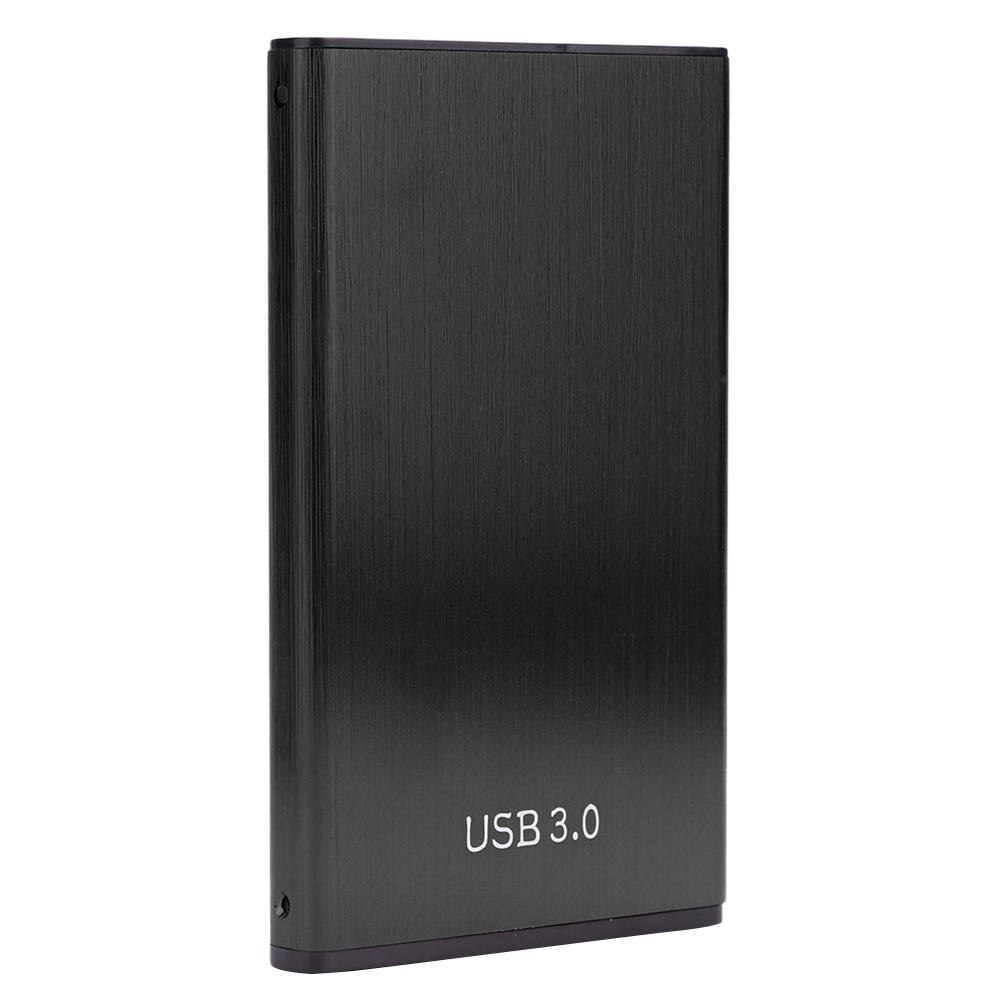 Caja de disco duro portátil USB 3,0, carcasa externa para HDD SSD de 2,5 pulgadas, 6gbps: Negro