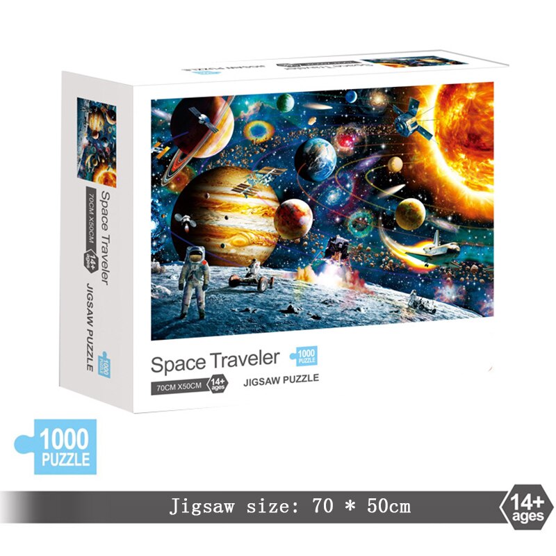 Jigsaw Puzzles 1000 Pieces Puzzle Game Paper Assembling Puzzles For Adults Puzzle Toys Kids Children Educational Toys: Space Traveler