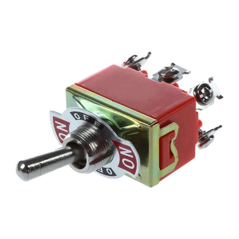 1X AC 250V 15A Latching 3 Way On-Off-On Single Pole Double Throw Toggle Switch &amp; 127PCS 2:1 Heat Shrink Tubing