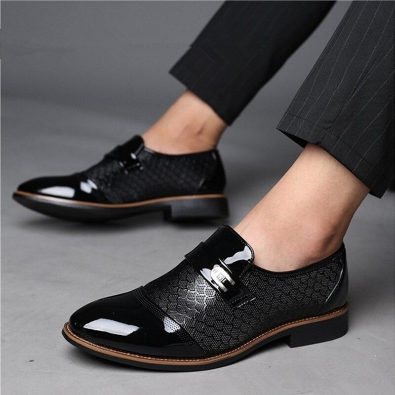 Heren formele schoenen oxfords knappe sociale bruiloft heren nette schoenen zapatos hombre vestir grote maat 38-48 aa-558