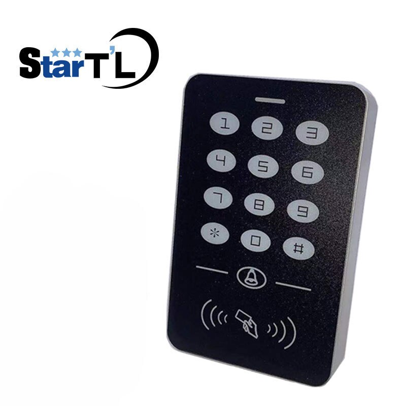125khz RFID Proximity Card Access Control System RFID/EM Keypad Card Access Controller Door Opener Master Controller: BROWN