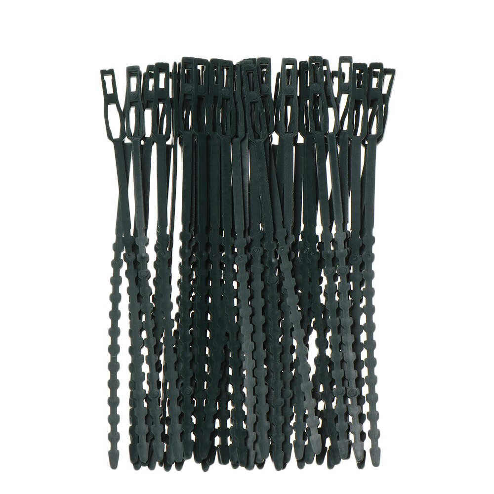 50Pcs/Set Adjustable Plastic Garden Plant Climbing Cables Tree Support Ties Shrubs Fastener Gardening Tools Supplies