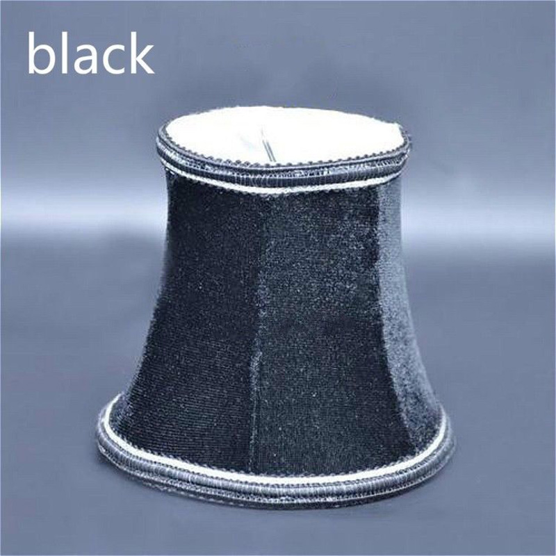 Vintage kleine lampenkap flanel fluwelen stof retro kroonluchter mini lampenkap slaapkamer lamp kroonluchter lampenkappen: Beige