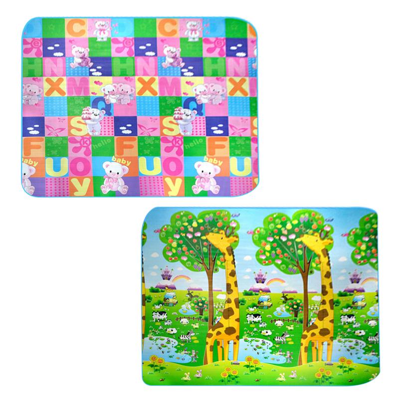 Klimmen Mat dubbelzijdig Giraffe Patroon Baby Kruipen Mat Vloermat Kinderen ultralichte Cartoon Educatief Tapijt Tapijt