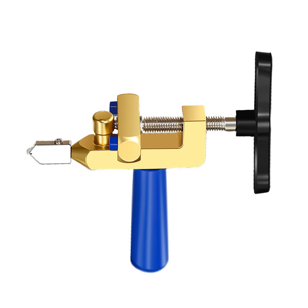 Multifunctional Tile Cutter with Wheel Diamond Roller Aluminum 2 in 1 Glass Cutter for Tiling Glass Mirror Cutting Tool