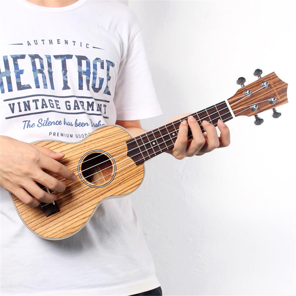21 Cal zebra drewno ukulele 4 struny hawajska mała gitara instrument smyczkowy