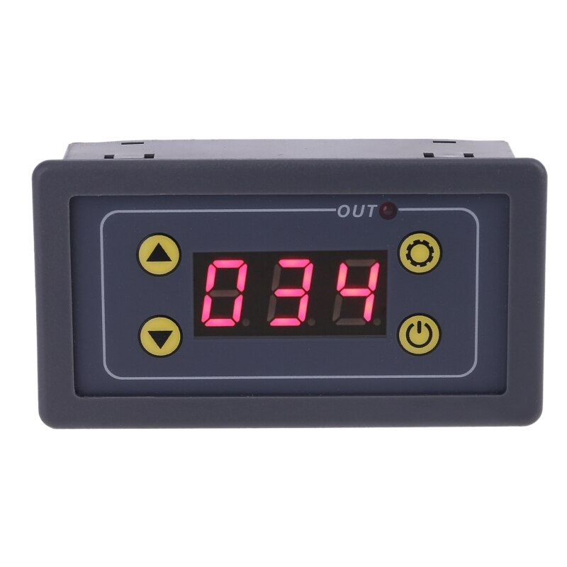 5-24VDC 110V-220VAC LED Display Digital Time Delay Relay Module Timing Delay Cycle Timer Relay Control Switch Time Relay Module: AC 110V-220