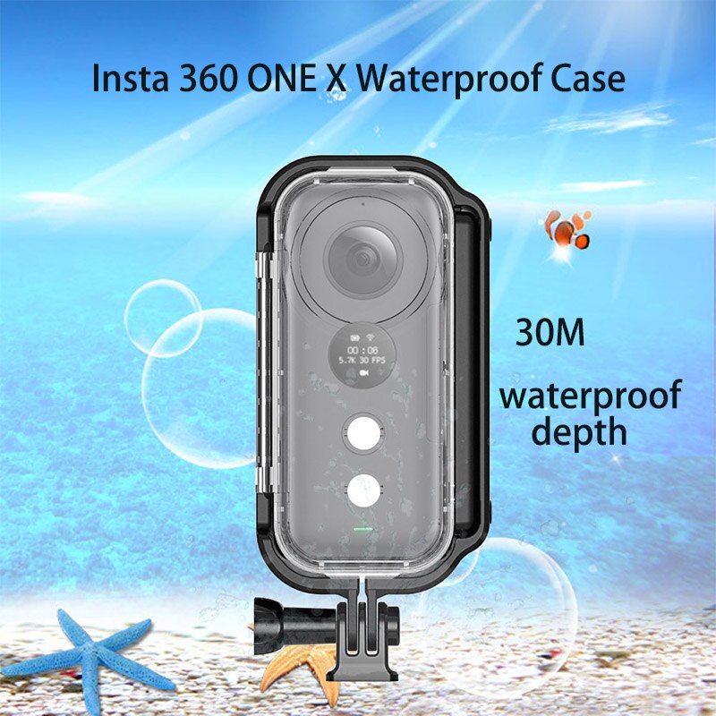 30 meter insta 360 one x waterdichte behuizing shell venture case duikbeschermhoes voor insta 360 one x camera-accessoires