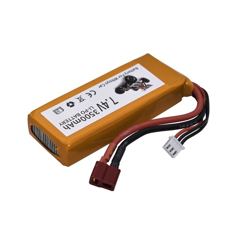 Ensembles de chargeur de batterie Lipo 7,4 V 3500 mAh pour Wltoys 144001 124016 124017 144002 Batterie de voiture 2s 7.4v pour voiture Wltoys 12428 12423 RC