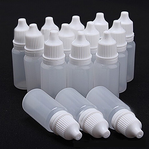 5 stk holdbare 5/10ml/15/ ml /20ml/30ml/50ml/100ml tomme plastik komprimerbare dråbeflasker øjenvæske dråber genopfyldelig flaske