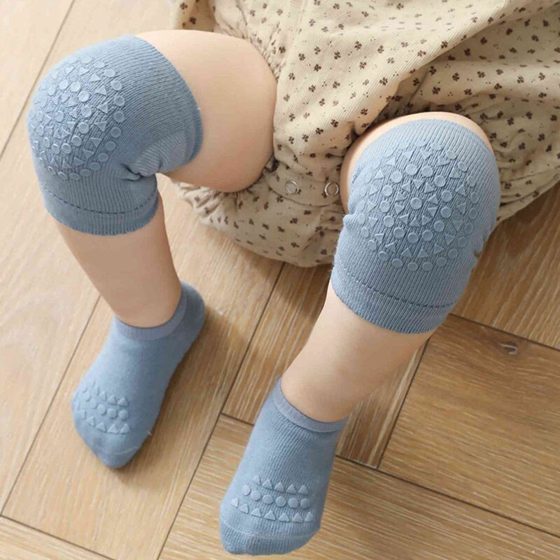 2 Paar/set Leuke Baby Sokken + Baby Kniebeschermers Baby Peuter Anti Slip Sokken Veiligheid Kruipen Elleboog Kussen Baby Boy meisje Been Warmer