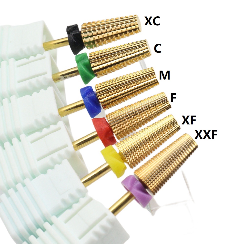 Punte da trapano per fresatura per chiodi in acciaio al tungsteno dorato 5 in 1 a doppia mano, carburo multifunzionale con elevata durezza per un lungo termine