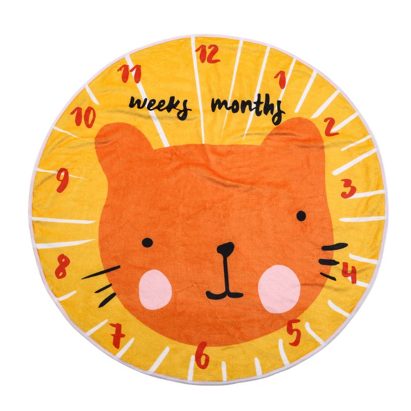 Baby Monthly Milestone Blanket Photography Background Blanket Thick Backdrop Prop Swaddle Baby Shower: 200-2