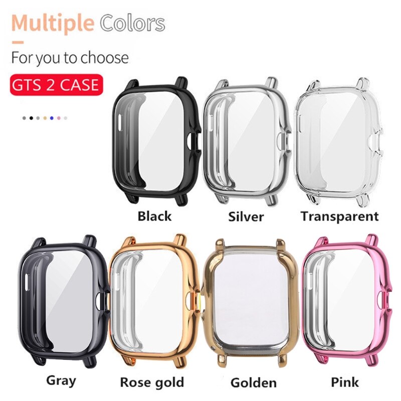 Bescherming Case Voor Amazfit-Gts 2 Smart Horloge Plating Tpu Soft Cover Volledige Sch