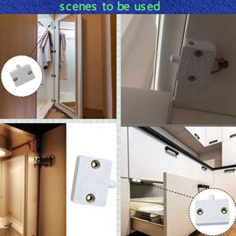 4 Stck Schrank Tür Schalter Schrank Lampe Schalter Schubladen Öffnen auf Schließen Tür Anwendbar zu 12V 24V 110V