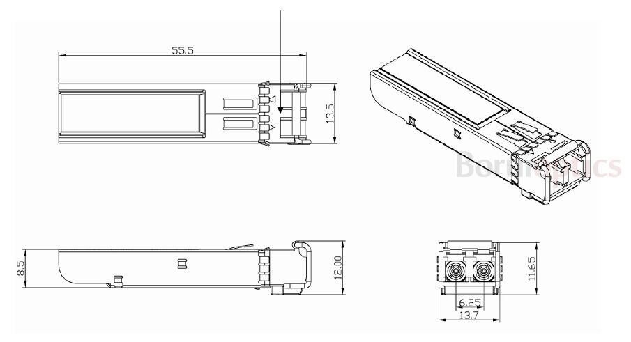 Compatibel Met Arista Netwerken SFP-1G-T 1000BASE-T Koper RJ-45 100M Transceiver Module Sfp