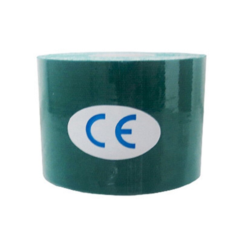 Waterproof Athletic Taping Therapy Adhesive Bandage Elastic Therapeutic Sports muscle Tape For Knee Shoulder Elbow: Dark Green