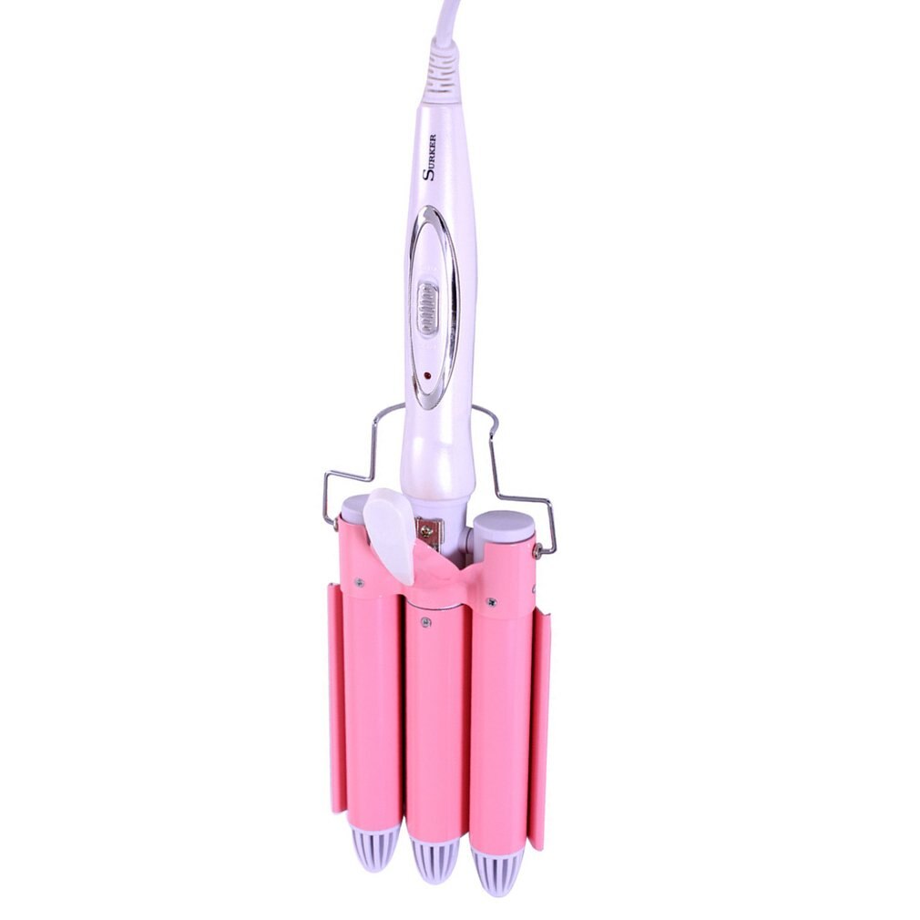 Jd-016 Three Stick Curlers Egg Roll Head 3 Tube Ceramic Curling Iron Gold Ceramic Curling Iron