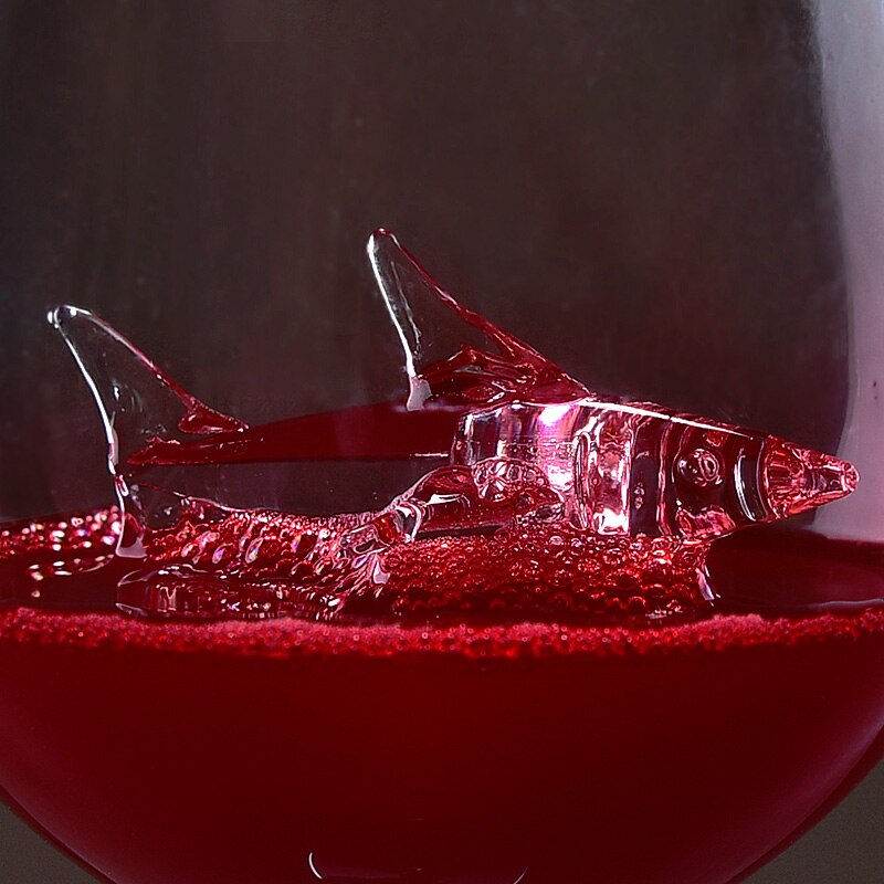 kitchen wine glass whiskey glass Shark glass red wine set household lead-free crystal goblet goblet champagne goblet with tripe