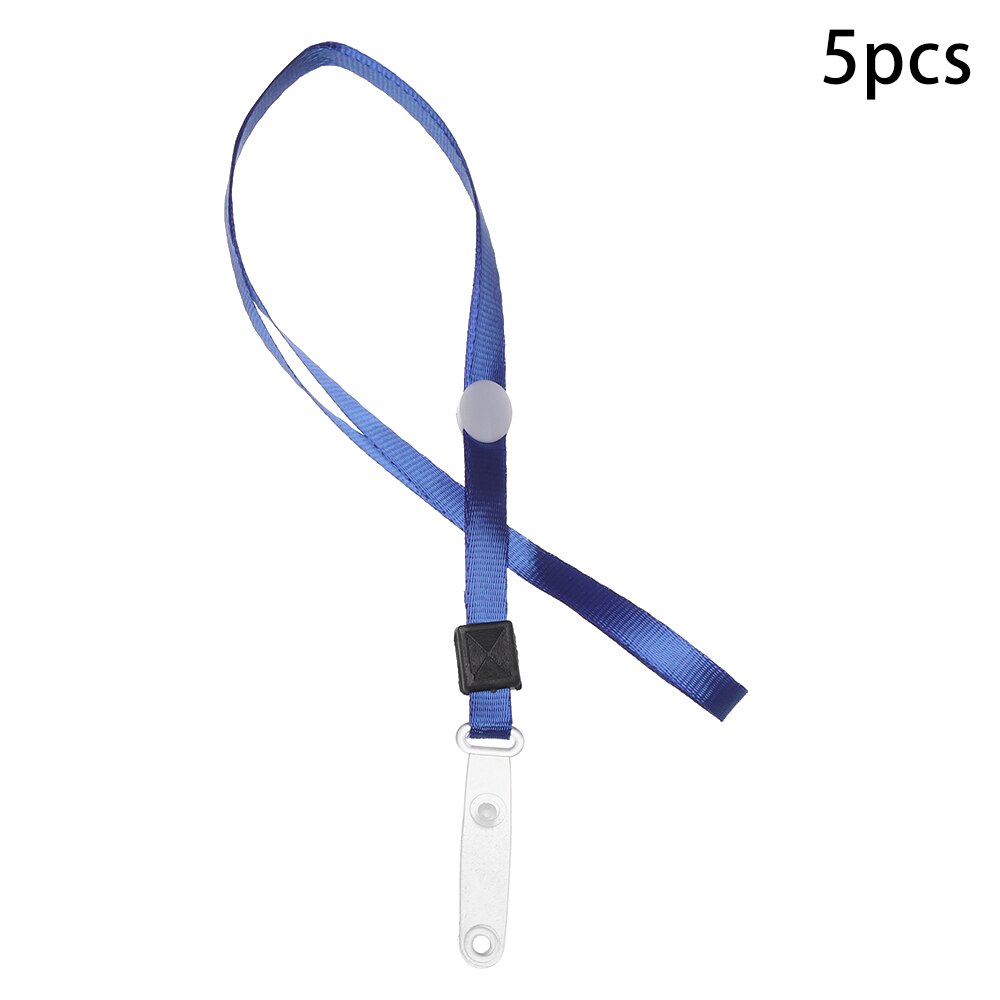 5PCs Transparent Plastic Badge Work Card Holder Protector Cover ID Card Pouch Business Case Pocket Unisex Card Sleeve: lanyard