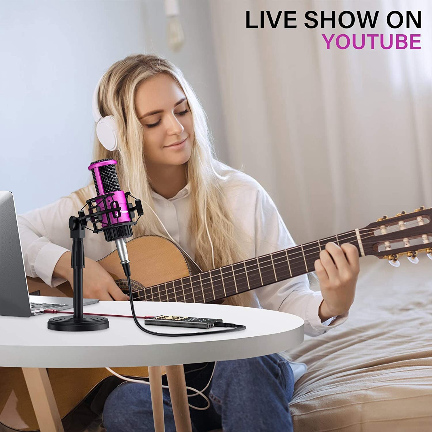 Bluetooth Voice Changer Sound Card Camouflage Modulator with Adjustment Function and 9 Different Sound Effects