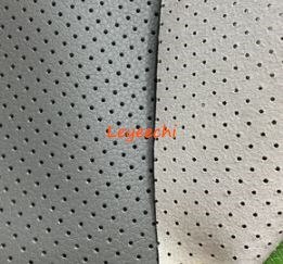140*100cm åndbart vandabsorberende pu læder perforeret broderet plaid stof bil interiør tag stof plaid tyk 1mm: Farve 2