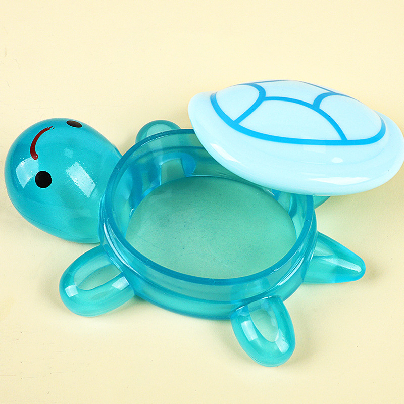 Cute Cartoon Luminous Turtle Storage Box Home Decor Resin Crafts Glowing Small Turtle Toy Storage Case Ornaments Decoration: light yellow