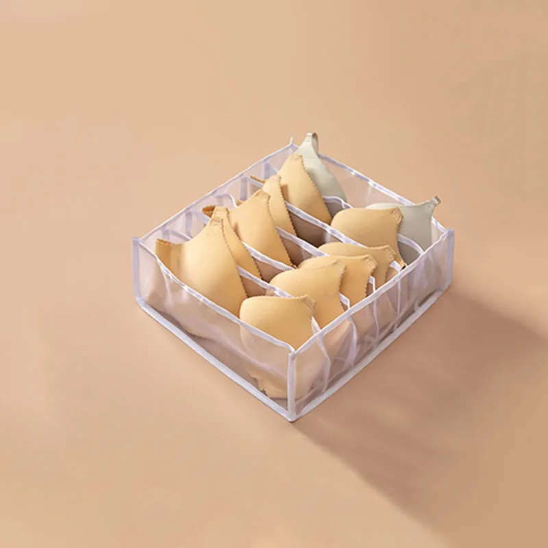 Bh Organizer Box Slaapzaal Huis Kast Lade Organisatoren Voor Ondergoed Bh Sokken Kast Gescheiden Opvouwbare Organisatoren: Donker Kaki