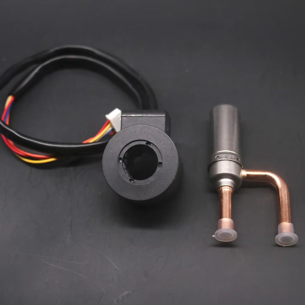 Válvula de expansión electrónica 4,2 MPa DC12V válvula de cobre normalmente cerrada para inversor de refrigeración aire acondicionado y bombas de calor