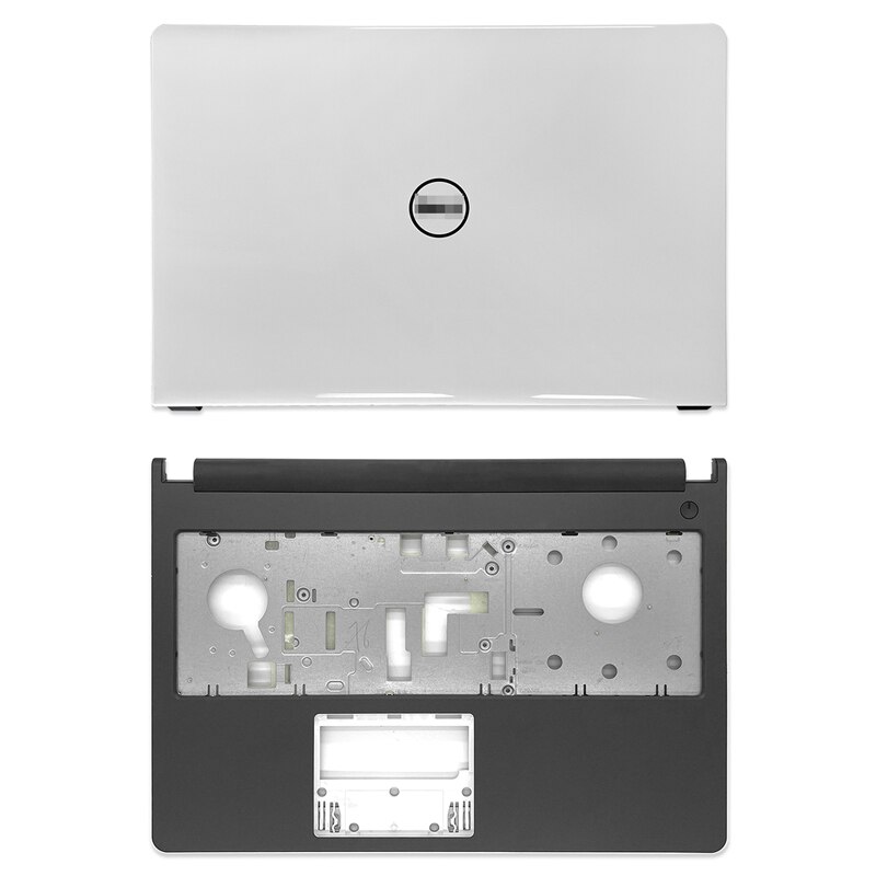 LCD Back Cover/Front Bezel/Hinges/Palmrest/Bottom Case/Door Cover For Dell Inspiron 15 5000 5555 5558 Non Touch White