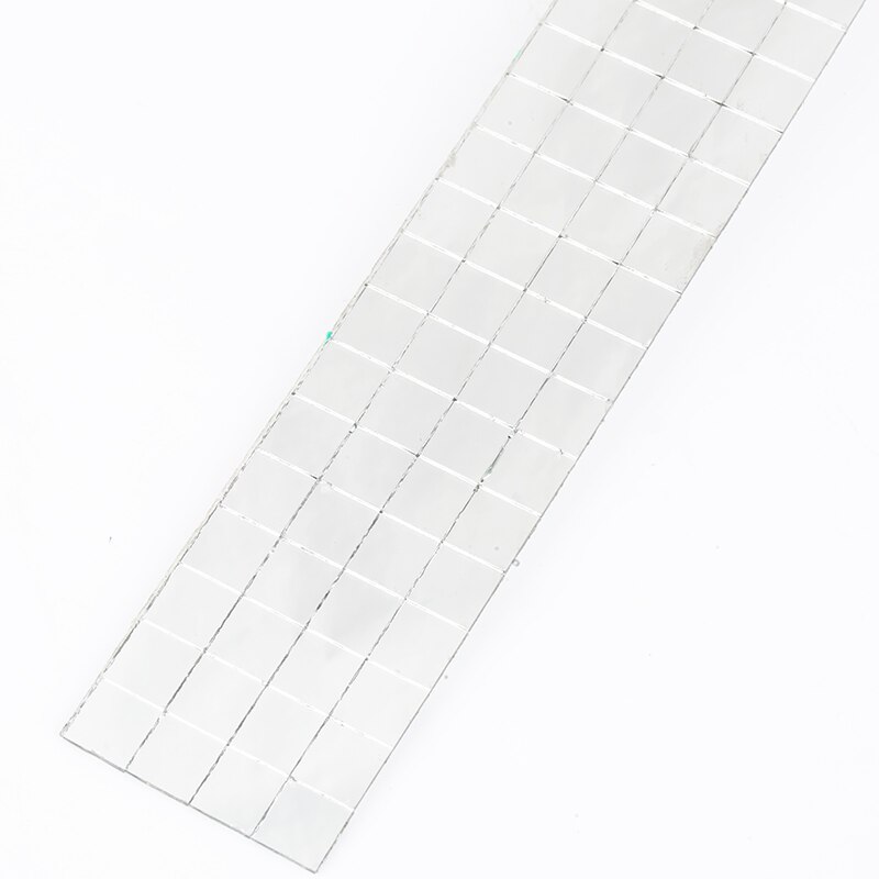 10x10mm griglia 1 metro piastrelle di mosaico quadrate autoadesive in vetro specchi a nastro fogli di mosaico per fai da te artigianato adesivo da parete