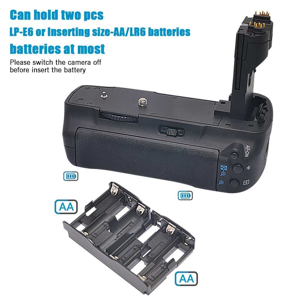 Mcoplus BG-5DII Professionelle Vertikale Batterie Griff für Kanon EOS 5D markieren ii 5Dii 5D2 Kamera als BG-E6 BGE6