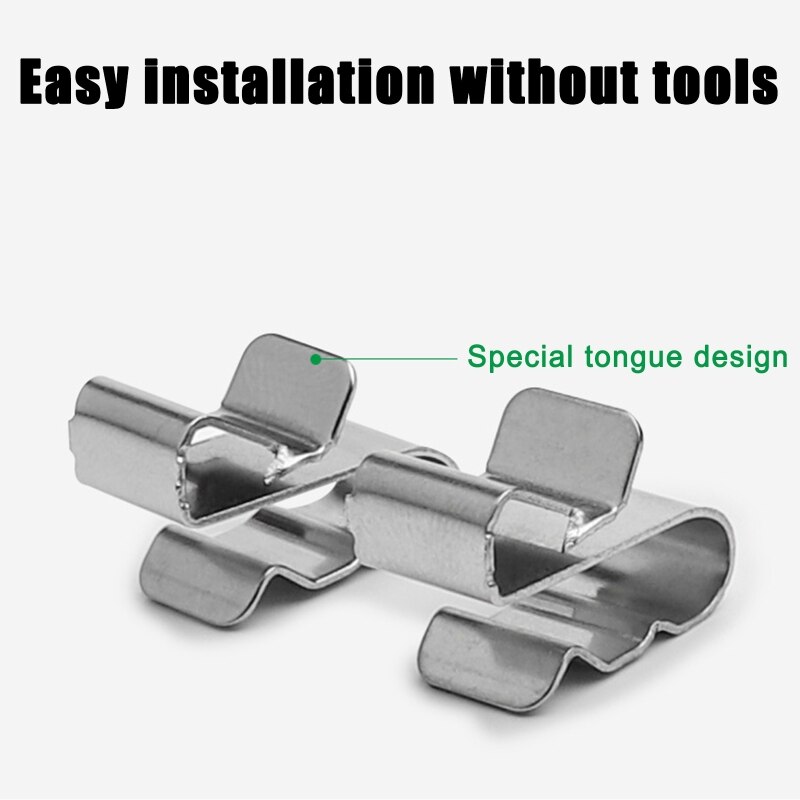 10/20Pcs Trailer Frame Draad Clips Zonnepaneel Draad Clips 304 Rvs Kabel Klemmen Dubbele Draad clip Voor Pv Bedrading