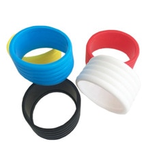 10Pcs Silicone Tennis Racket Overgrip Sweat Absorbent Handle Rings Anti-slip Tennis Overgrip Tennis Racket Handle Rings