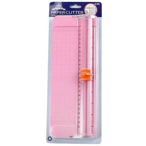 JIELISI 9090 Mini Small Slide Cutter Cut Paper Cutter Cutter Color:Pink