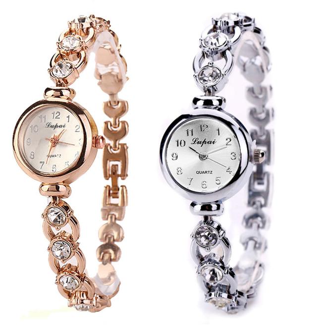 Heouty rétro Bracelet montres femmes belle mariage Quartz montres strass délicates femmes montres C1