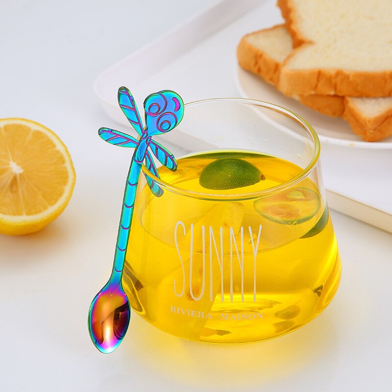 Cartoon Coffee Stirring Spoon Dessert Stainless Steel Teaspoon Drink Tableware Tea Spoon