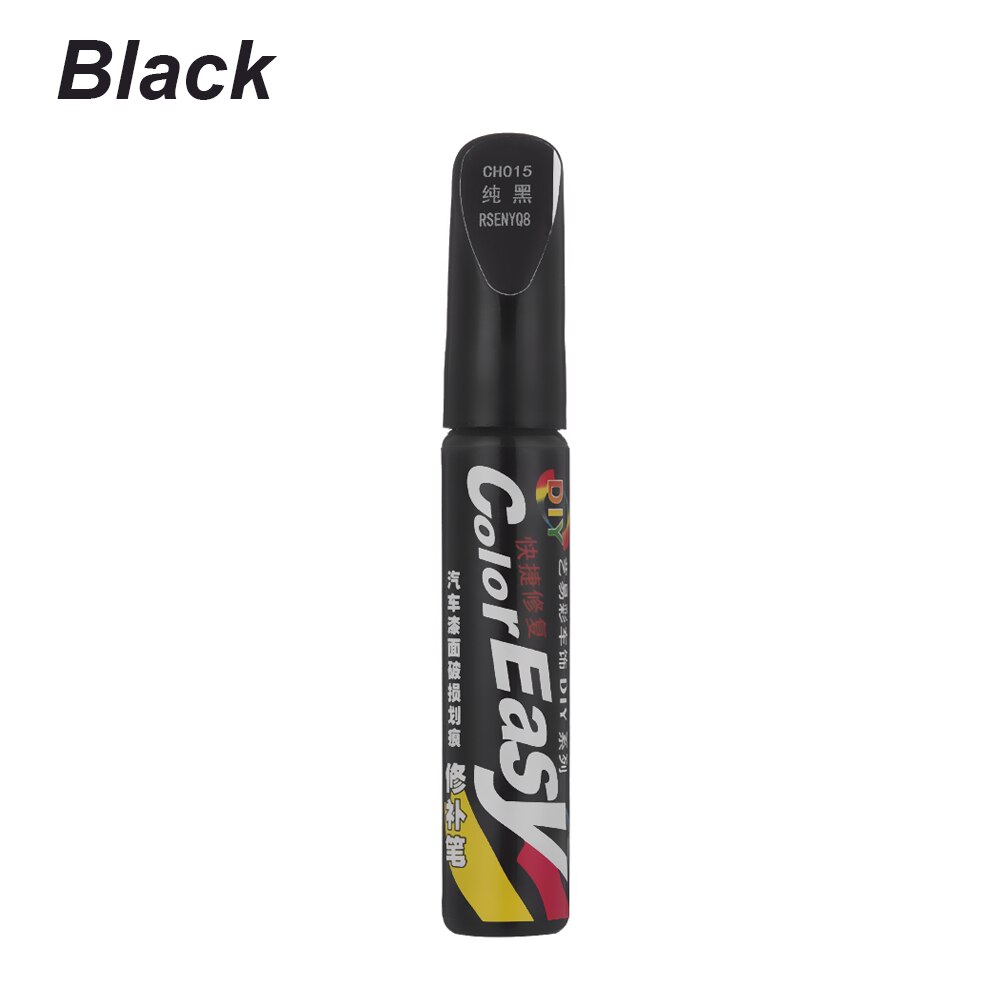 1PC Colors Waterproof Auto Car Coat Paint Pen Touch Up Scratch Clear Repair Remover Maintenance Tool: Black