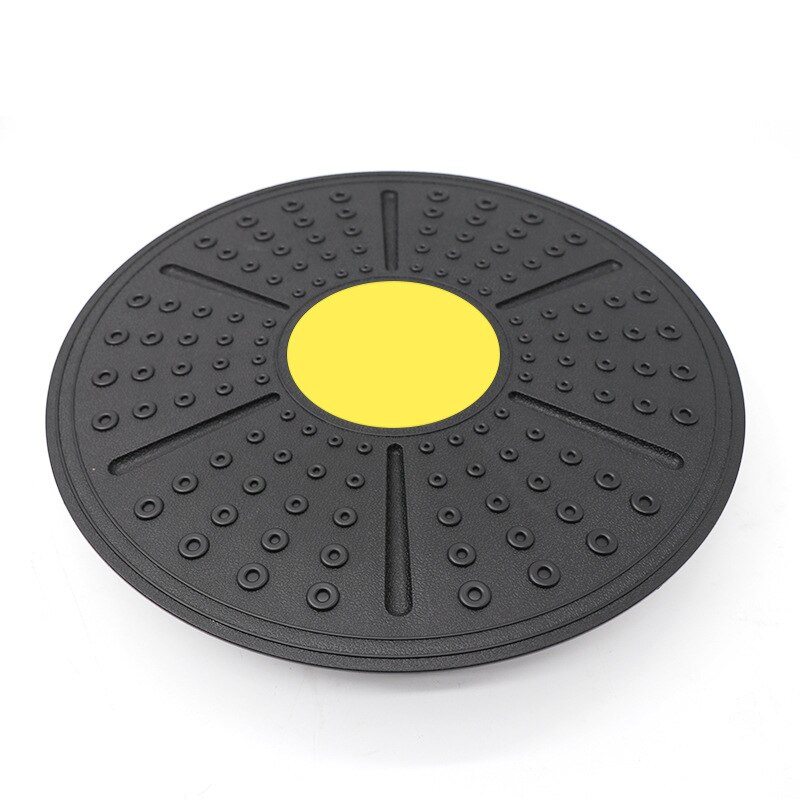 Yoga Balance Board 360 Degree Rotation Massage Disc Round Plates Board Gym Waist Twisting Exerciser Fitness Accessory: Yellow