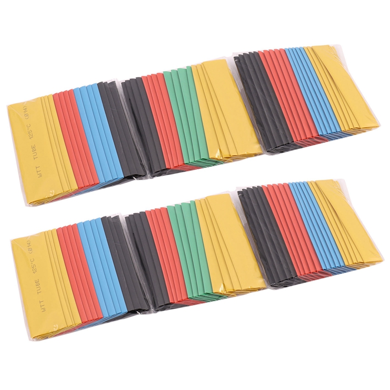 Krimpkous, 560 stuks krimpkous elektrische isolatie kabel mouw krimpkous marine krimpkous isolatie voor bescherming reparaties en draadconnectoren, 5 kleuren 12 maten