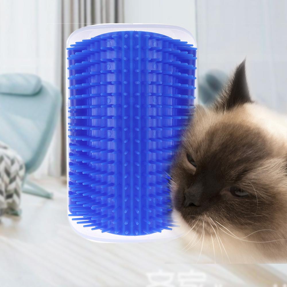 Peigne pour animaux de compagnie bleu chat coin toiletteur gratter brosse à frotter épilation pour animaux de compagnie Massage coupe toilettage pour animaux de compagnie fournitures de nettoyage