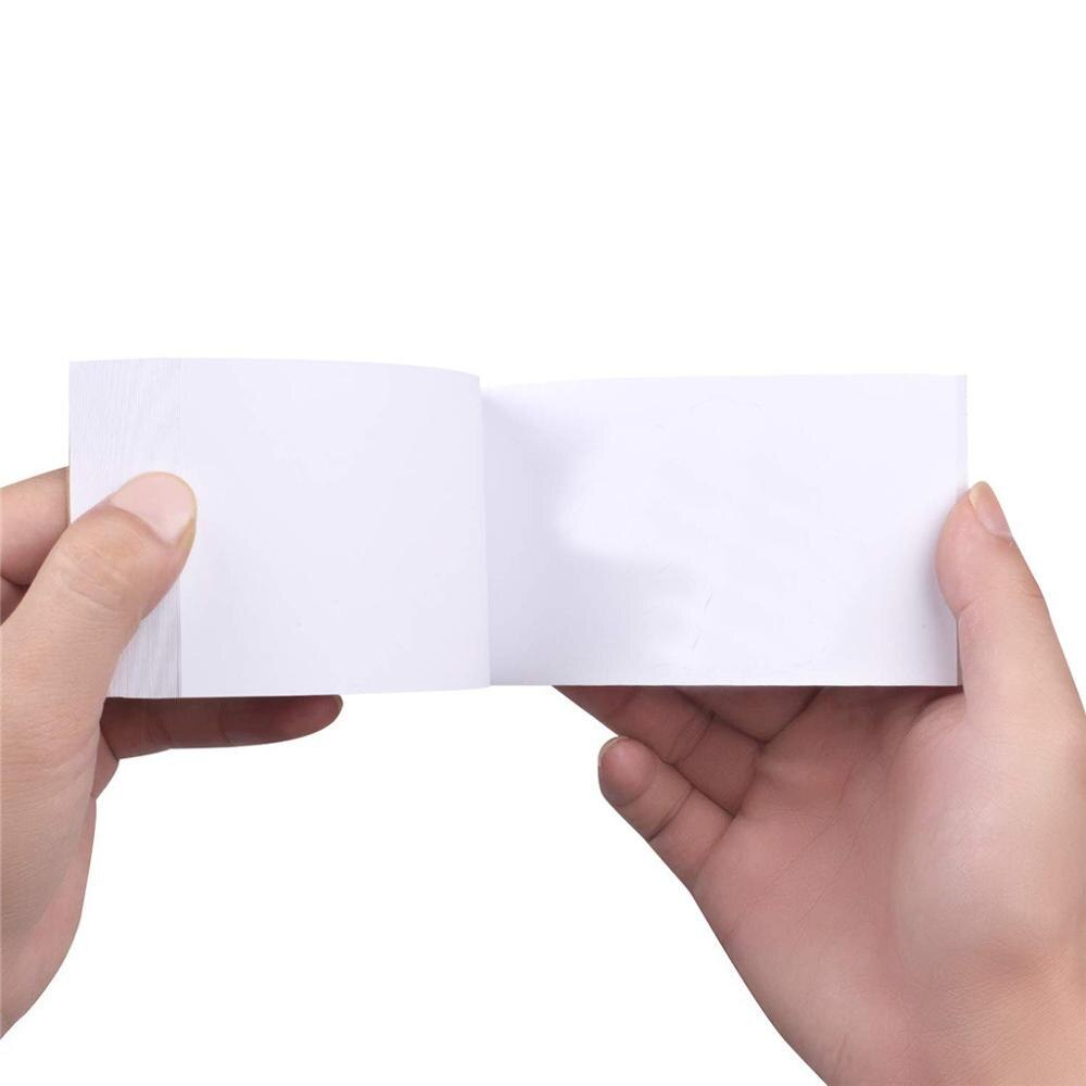 Tomme flipbooks 4 pakke 480 sider hvid blank flip book papir med huller 240 ark flipbook animationspapir 240 ark