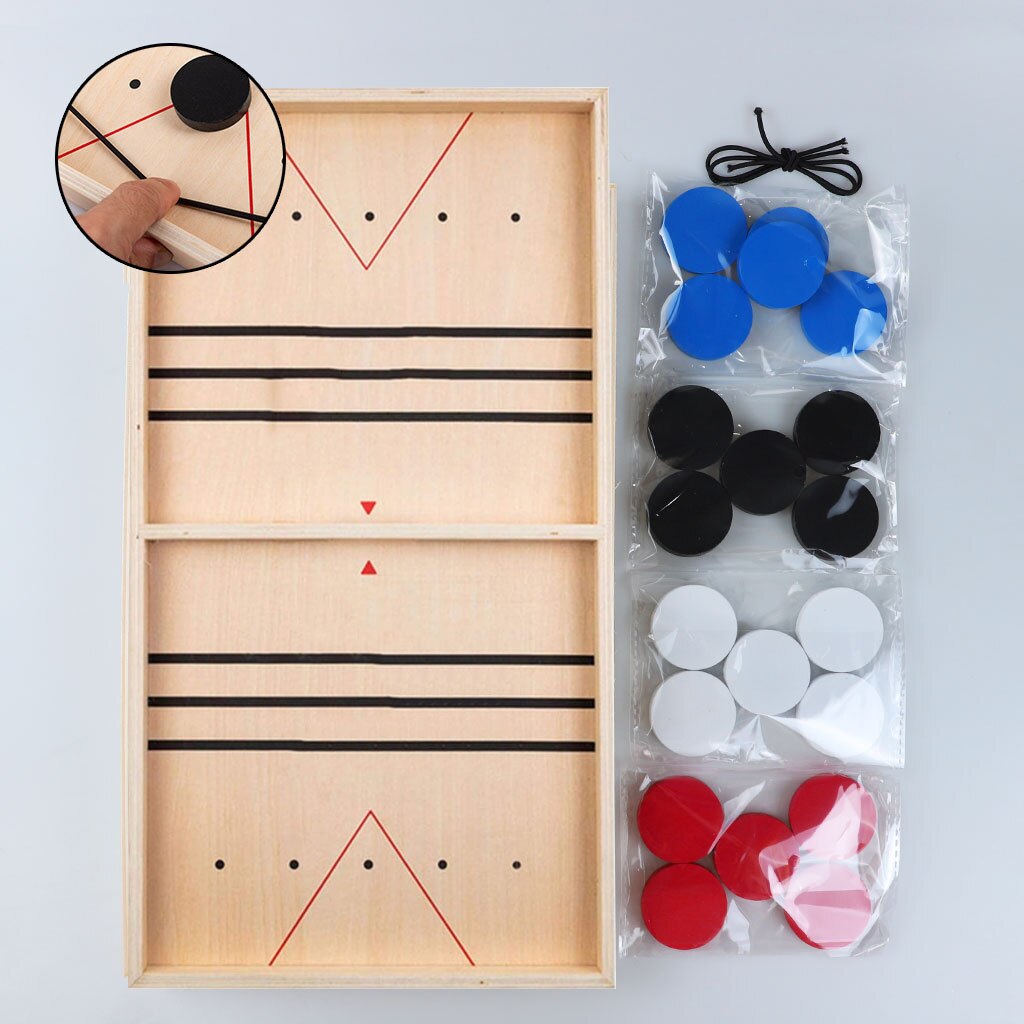 Chess Game Family Hockey Board Toy Table Games Party Entertainment Christmas Desktop Wooden Winner