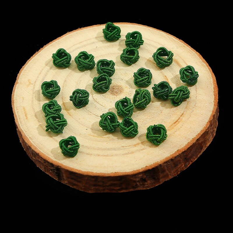 10 Stuks 6Mm Kleurrijke Spacer Knoop Diy Ketting Armband Touw Spacer Gevlochten Spoel Touw Chain Einde Gesp Sieraden Benodigdheden vinden: peridot