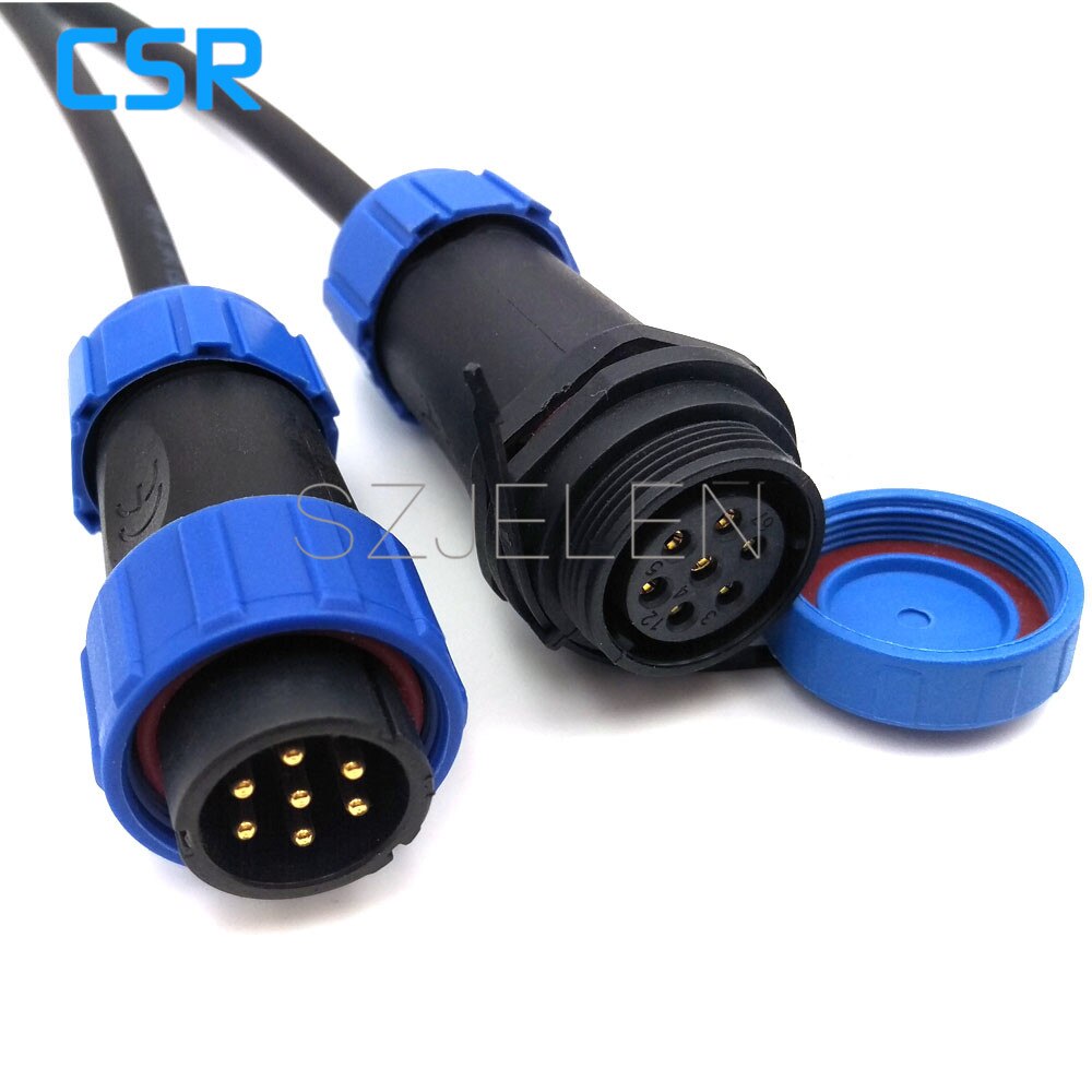 SP2110/P7-S7, 7 pin Waterproof connector , Wire connectors, automotive connectors, Industrial Equipment Power Connectors 7 pin