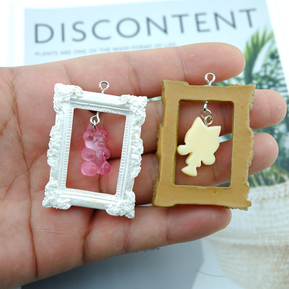 Resin Cute Girls Charms For Bracelets Key Chain Earring Jewelry Making DIY Craft Pendants Handmade