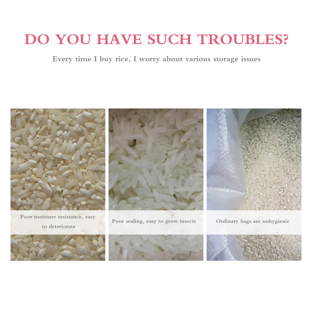 Plastic Food Kitchen Container Sealed Crisper Grains Tank Storage Kitchen Sorting Rice Storage Box Container Jars 10kg 6kg