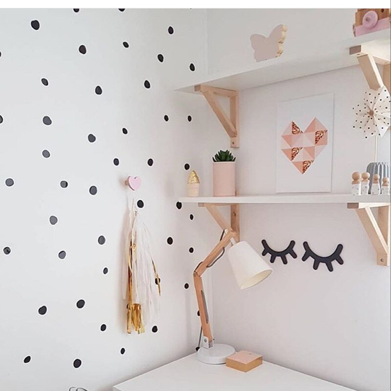 2 stk træ 3d søde øjne øjenvippe mønster wallsticker gør-det-selv børneværelse stue dekoration baby børnehave vægkunst
