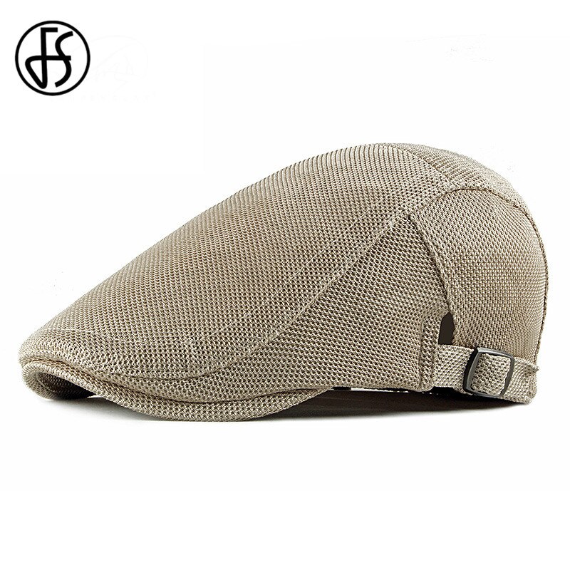 FS Summer Spring Men's Cap Ultra-thin Breathable Berets For Men Women Women's Flat Caps Beret Ladies Couple Hat